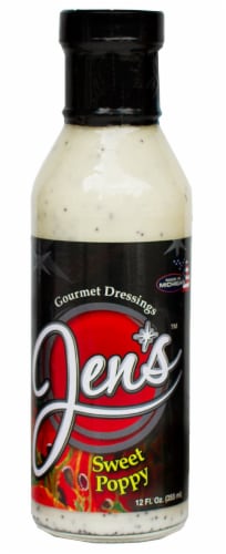 Jen's Gourmet Dressings Sweet Poppyseed Dressing Perspective: front