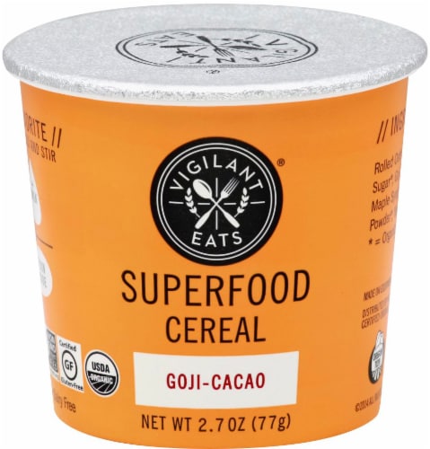 Vigilant Eats Organic Goji Cacao Granola Perspective: front
