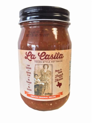 La Casita Medium Hot Sauce Perspective: front