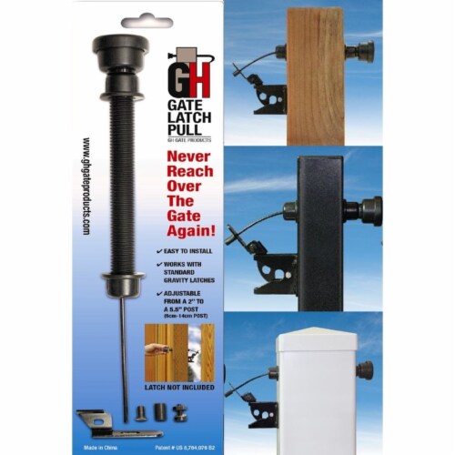 Black Plastic Gate Latch Pull