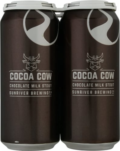 Sunriver Brewing Co. Cocoa Cow Chocolate Milk Stout Perspective: front