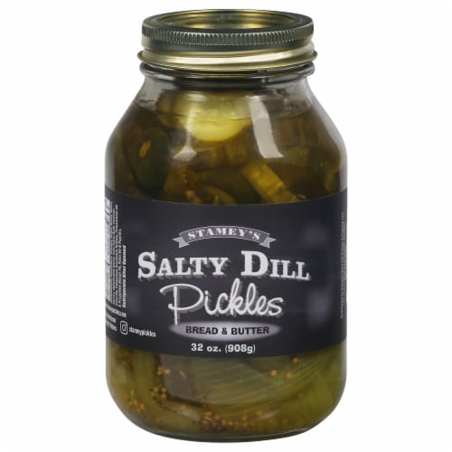 Stamey's Bread & Butter Salty Dill Pickles Perspective: front