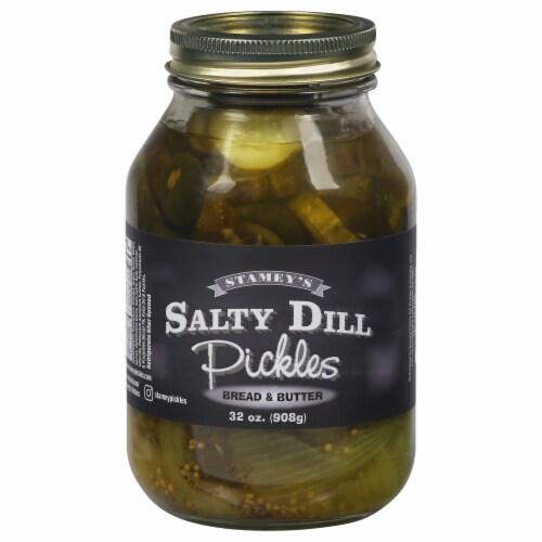 Stamey's Bread & Butter Salty Dill Pickles Perspective: front