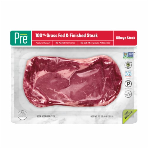 Pre® Beef Ribeye Steak Perspective: front