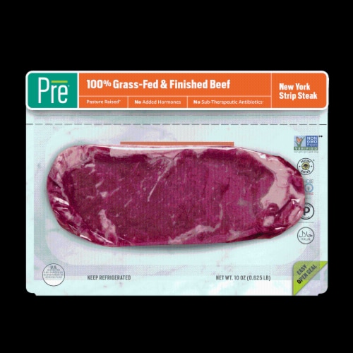 Pre Beef New York Strip Steak Perspective: front