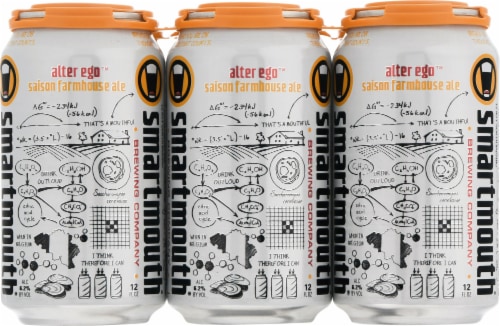 Smartmouth Brewing Company Alter Ego Saison Farmhouse Ale Perspective: front