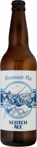 Boundary Bay Brewing Co. Scotch Ale Beer Single Bottle Perspective: front