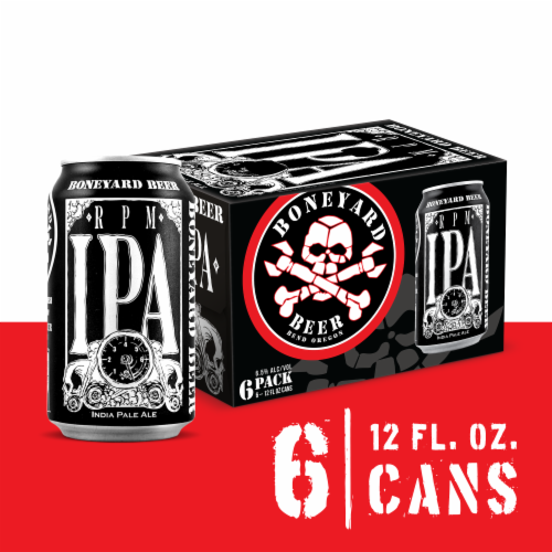 Boneyard Beer RPM IPA Craft Beer Perspective: front