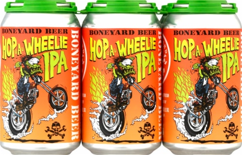 Boneyard Beer Hop-A-Wheelie IPA Perspective: front