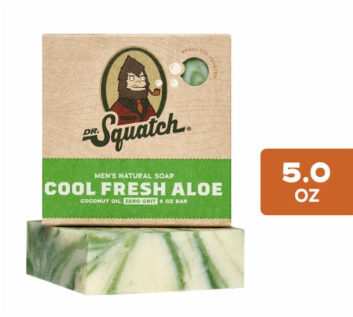 Dr. Squatch® Bar Soap Cool Fresh Aloe Perspective: front