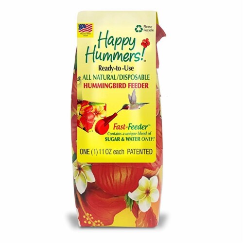 EZNectar Ready-to-Use Disposable Hummingbird Fast-Feeder Perspective: front