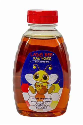 Lady Bee® Raw Honey Perspective: front