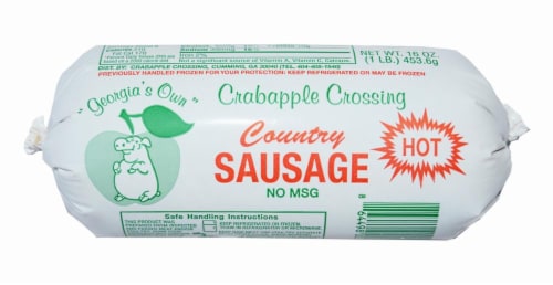 Crabapple Crossing Hot Country Sausage Perspective: front