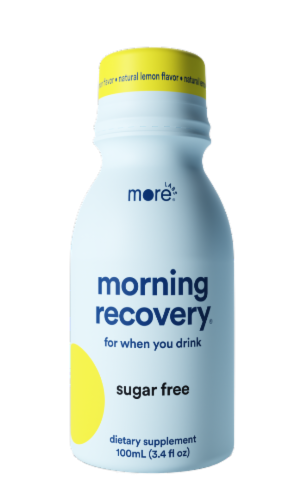 More Labs® Natural Lemon Sugar Free Morning Recovery® Beverage Perspective: front