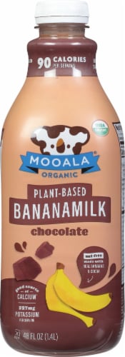 Mooala Organic Chocolate Banana Milk Perspective: front