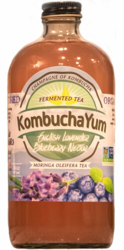 Kombuchayum English Lavender Blueberry Nectar Fermented Tea 16 Fl Oz Food 4 Less