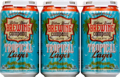 Hilton Head Brewing Co. Tropical Lager Perspective: front