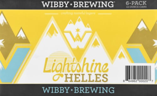 Wibby Brewing Lightshine Helles Lager Beer Perspective: front
