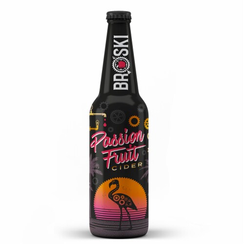 Broski Ciderworks Passion Fruit Cider Perspective: front