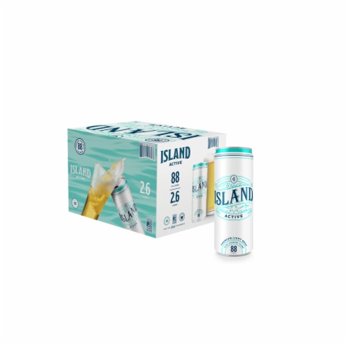Island Active Premium Light Beer Perspective: front