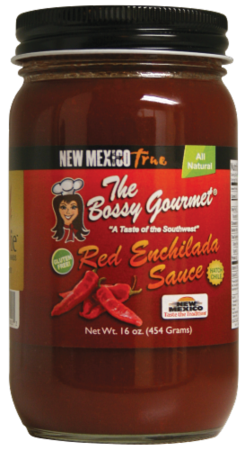 The Bossy Gourmet Red Enchilada Sauce Perspective: front