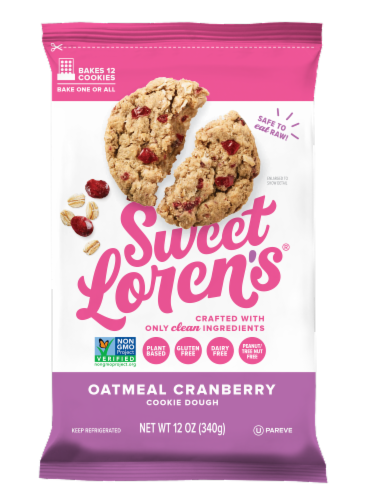 Sweet Loren's® Oatmeal Cranberry Cookie Dough Perspective: front
