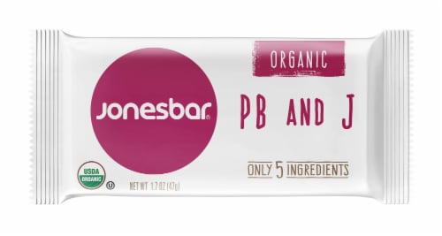 Jonesbar Organic PB & J Bar Perspective: front