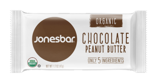 Jonesbar Chocolate Peanut Butter Fruit and Nut Bars Perspective: front