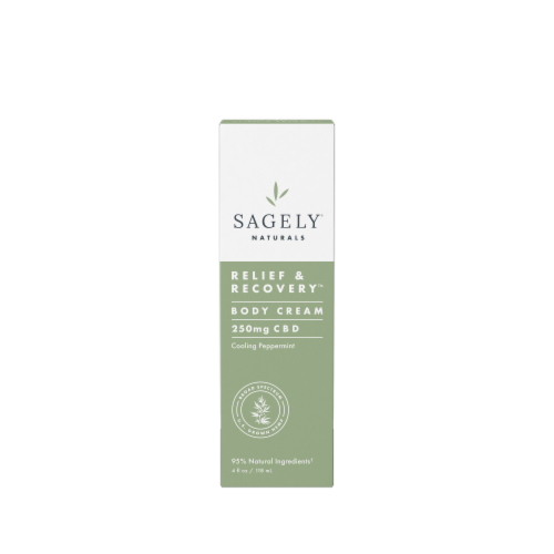 Sagely® Naturals CBD Relief & Recovery Cream 250mg Perspective: front