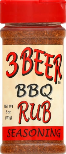 3 Beer™ Original BBQ Rub Perspective: front