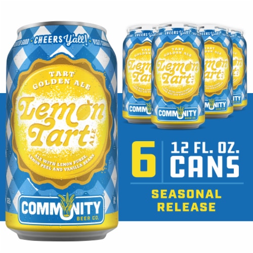 Community Beer Co. Seasonal Lemon Tart Ale Craft Beer Perspective: front