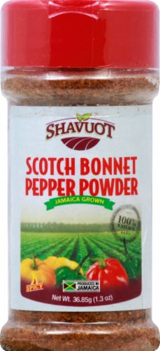 Shavuot Scotch Bonnet Pepper Powder Perspective: front