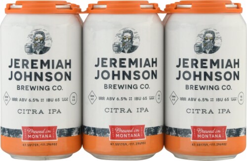 Jeremiah Johnson Brewing Co. Citra IPA Beer Perspective: front