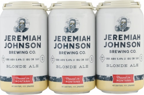 Jeremiah Johnson Brewing Co. Blonde Ale Perspective: front