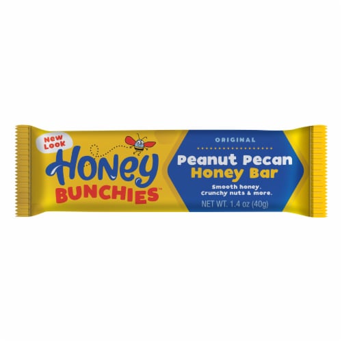 Honey Bunchies Peanut Pecan Honey Bar Perspective: front