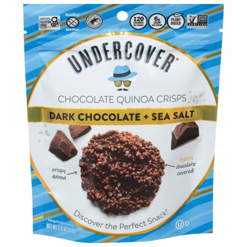 Undercover® Dark Chocolate & Sea Salt Crispy Quinoa Snacks, 2 oz ...