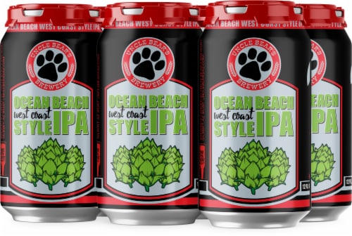 Uncle Bear's Brewery Ocean Beach IPA Perspective: front