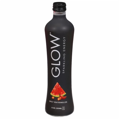 GLOW Spicy Watermelon Sparkling Energy Drink Perspective: front