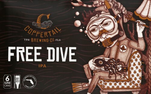 Coppertail Brewing Co. Free Dive IPA Beers Perspective: front