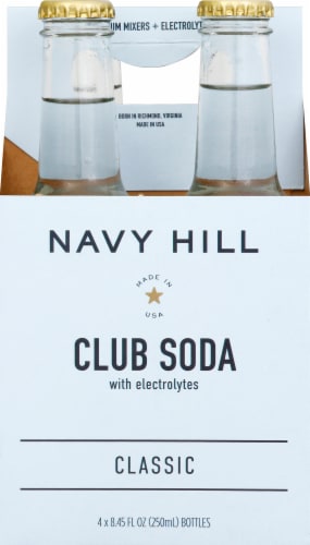 Navy Hill Classic Club Soda Bottles Perspective: front