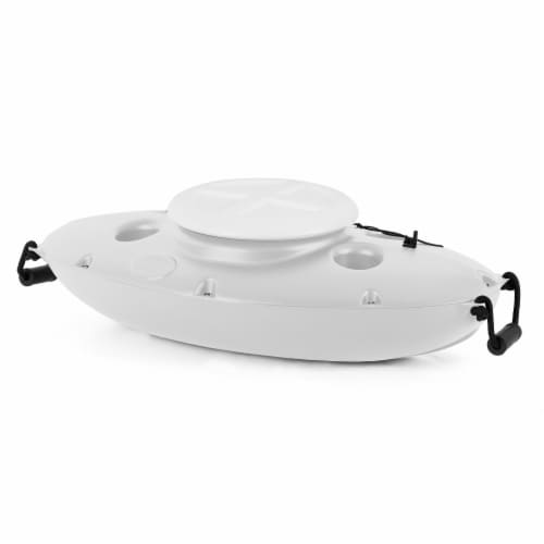 CreekKooler 30 Quart Floating Insulated Beverage Cooler Pull Behind Kayak,  White, 1 Piece - Foods Co.