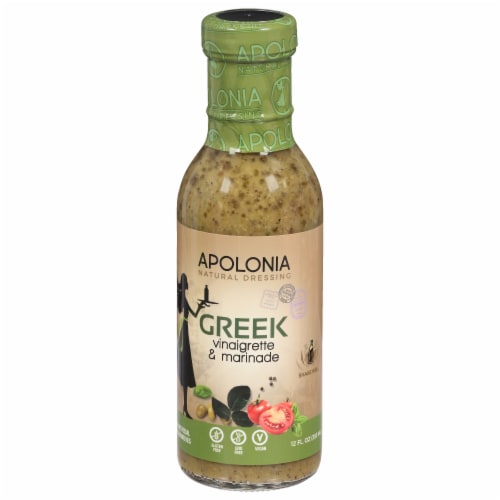 Apolonia Oily Greek Vinaigrette Dressing Perspective: front