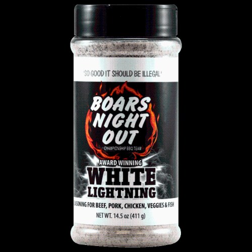 Boars Night Out White Lightning BBQ Seasoning Perspective: front