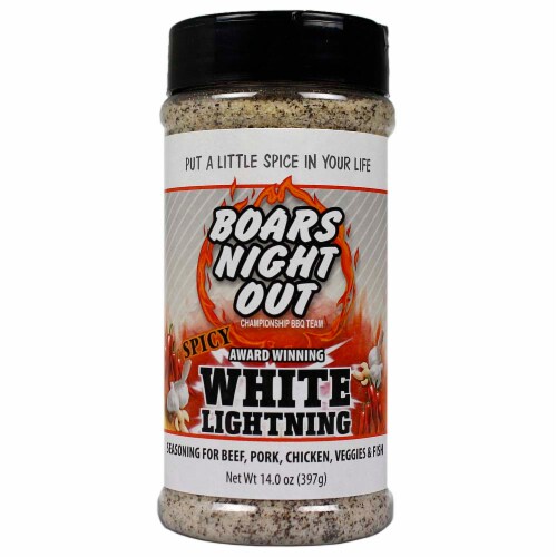 Boars Night Out Spicy White Lightning, 14.5 ounce shaker – Atlanta