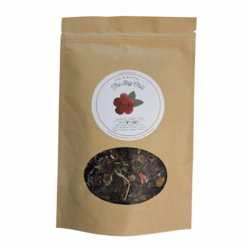The Big Chill Loose Leaf Tea | Hibiscus Peppermint Licorice Lavender Chamomile Perspective: front
