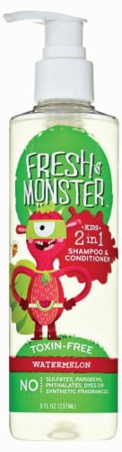 Fresh & Monster 2 in 1 Watermelon Shampoo & Conditioner Perspective: front
