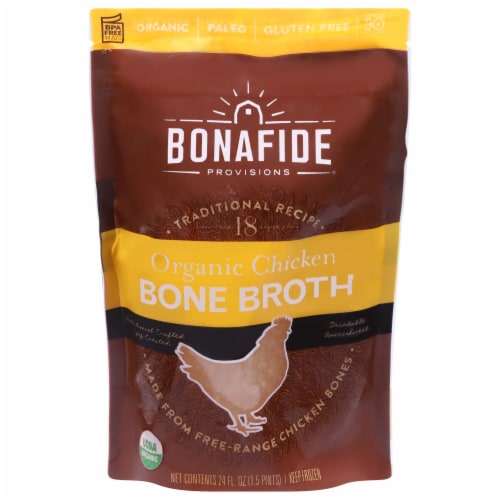 Bonafide Provisions Organic Chicken Bone Broth Perspective: front