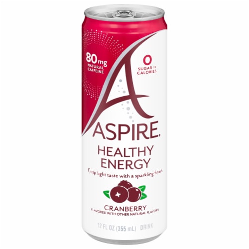 Aspire Cranberry Calorie Burning Energy Drink Can Perspective: front