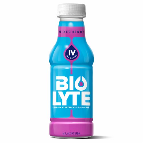 Biolyte® Mixed Berry IV Premium Electrolyte Supplement Perspective: front