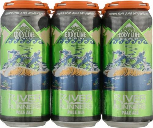 Eddyline Brewery River Runners Pale Ale Beer Perspective: front